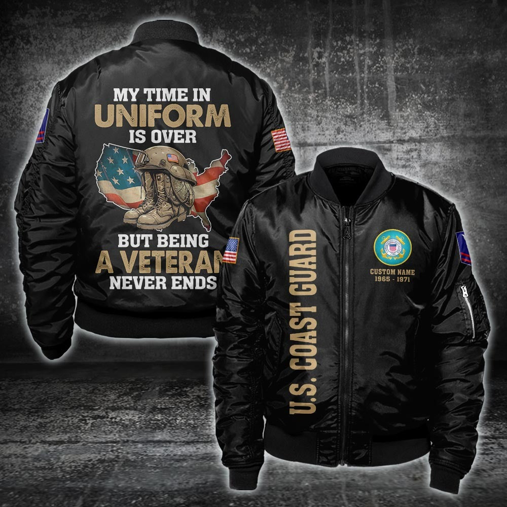 U.S Coast Guard – T-shirt – Veteran Never Ends