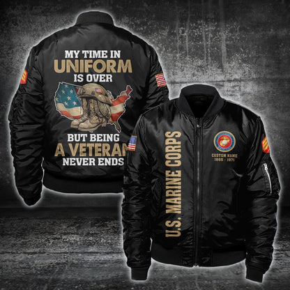 U.S Marine Corps – T-shirt – Veteran Never Ends