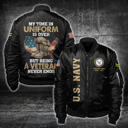 U.S Navy – T-shirt –  Veteran Never Ends