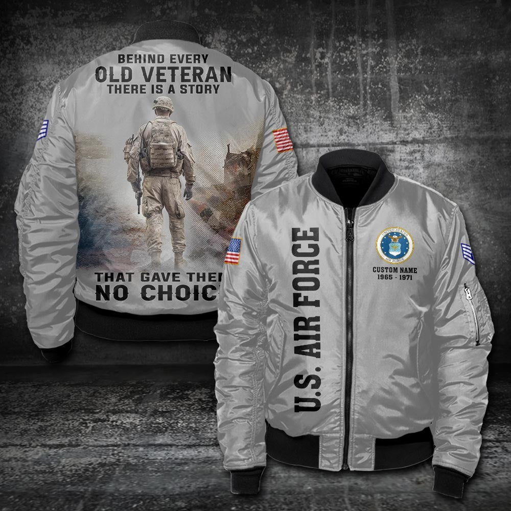 U.S Air Force – T-shirt – BEHIND EVERY OLD VETERAN THERE IS A STORY
