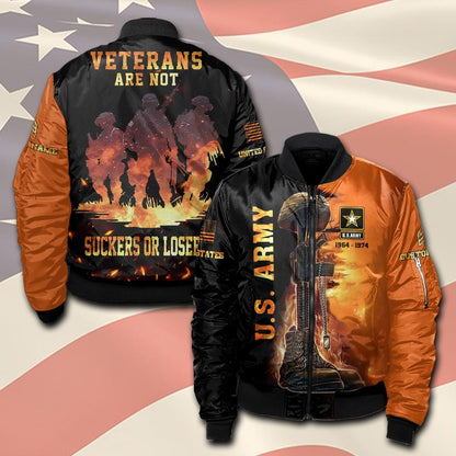 U.S Army – T-shirt – VETERANS ARE NOT SUCKERS OR LOSERS