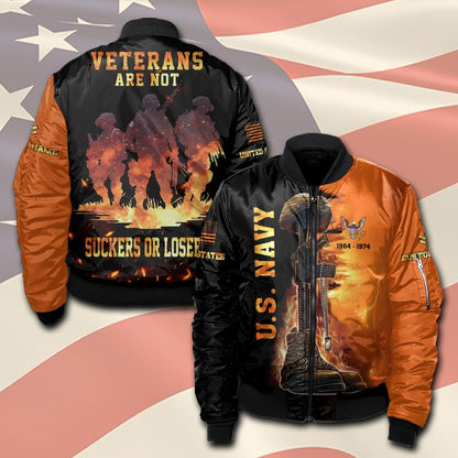 U.S Navy – T-shirt – VETERANS ARE NOT SUCKERS OR LOSERS