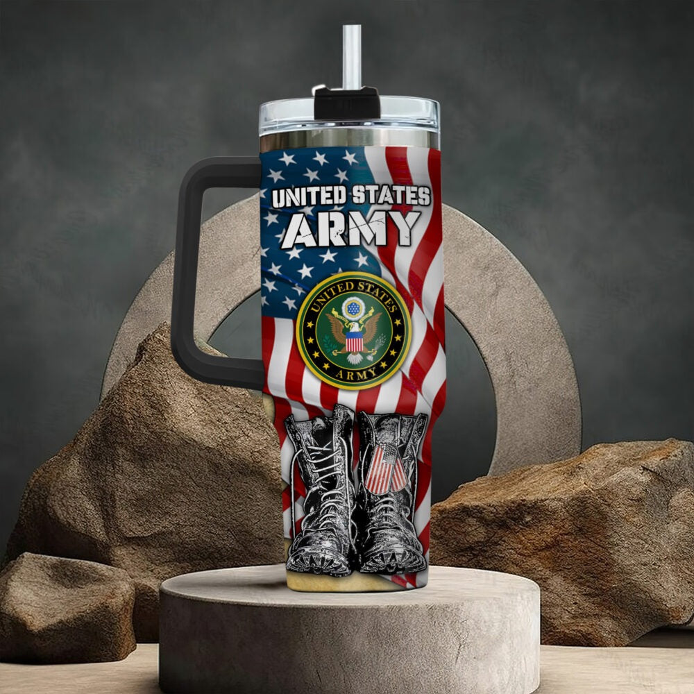 US Army – Tumbler 40oz - Patriotic Combat Boots