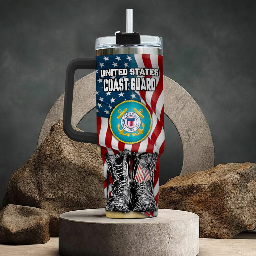 US Coast Guard – Tumbler 40oz - Patriotic Combat Boots