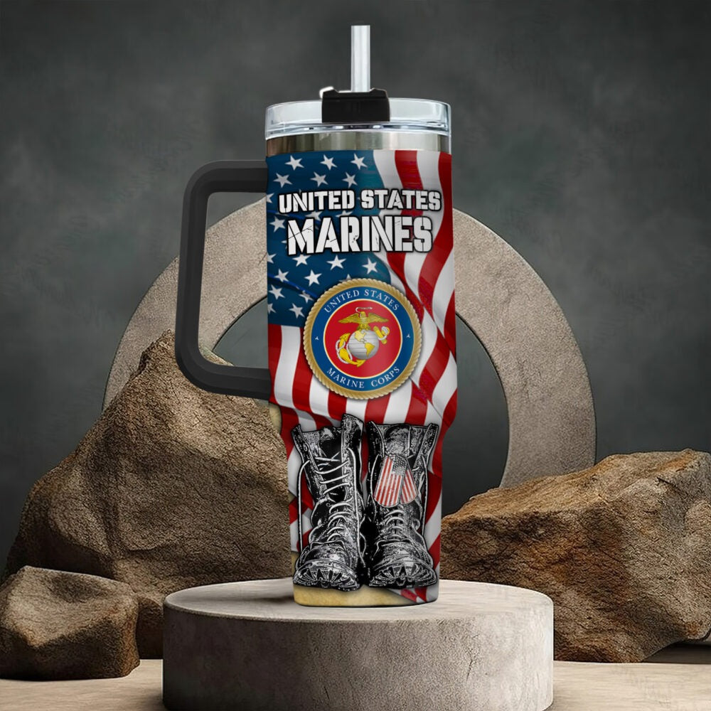 US Marine Corps – Tumbler 40oz - Patriotic Combat Boots