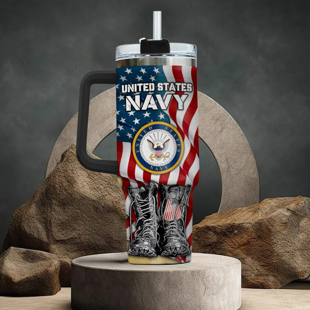 US Navy – Tumbler 40oz - Patriotic Combat Boots