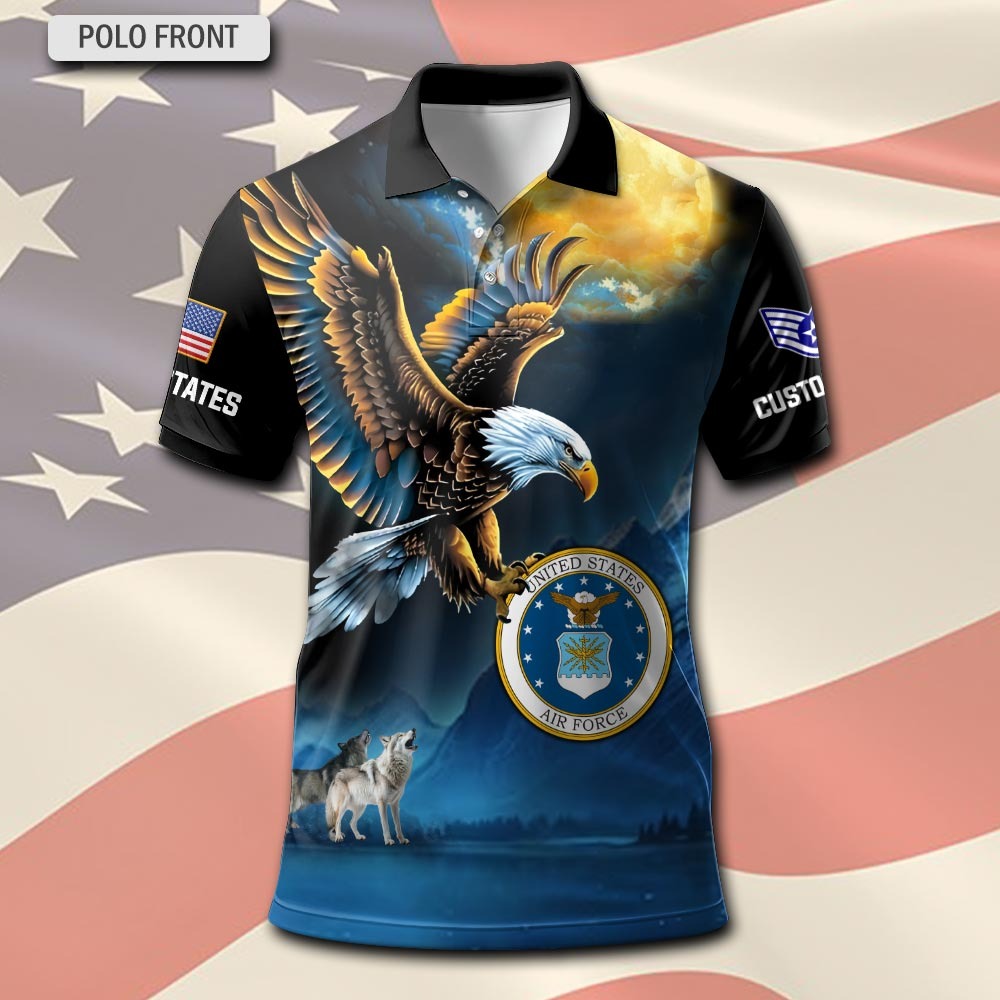 U.S Air Force – T-shirt – Golden Moon Eagle