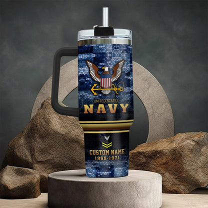 US Navy – Tumbler 40oz - Mosaic Eagle Emblem