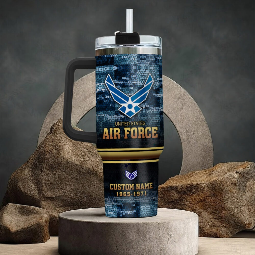 US Air Force – Tumbler 40oz - Mosaic Eagle Emblem