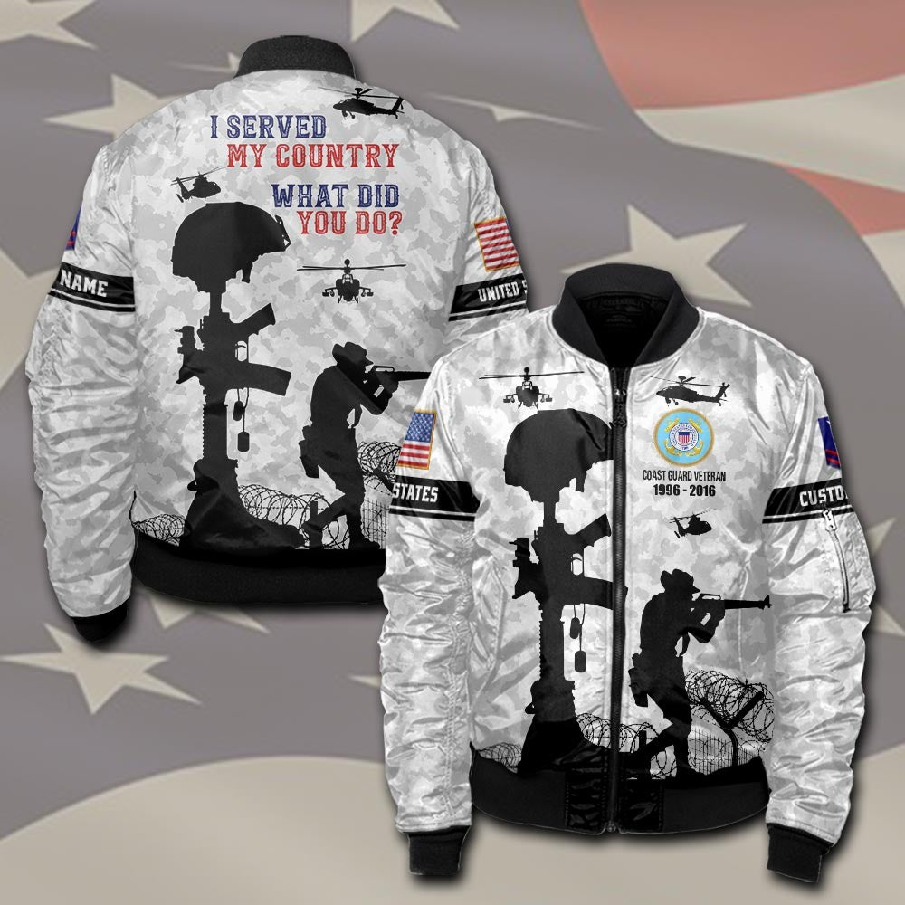 U.S Coast Guard – T-shirt – I SERVED MY COUNTRY.WHAT DID YOU DO?