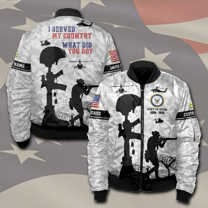 U.S Navy – T-shirt – I SERVED MY COUNTRY.WHAT DID YOU DO?