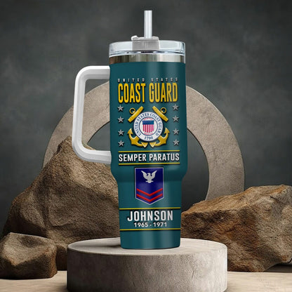US Coast Guard – Tumbler 40oz - Warrior Silhouette Graphic