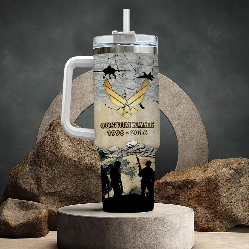 US Air Force – Tumbler 40oz - Golden Crest Tribute