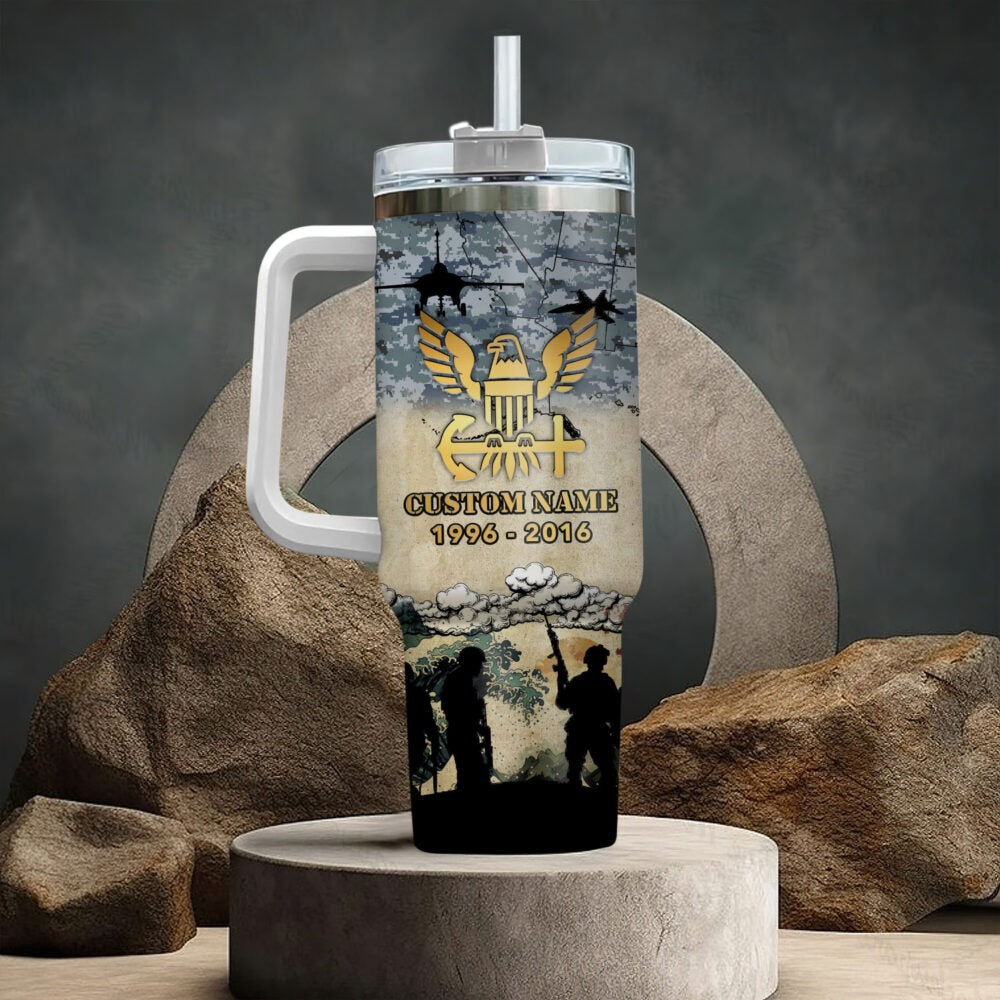 US Navy – Tumbler 40oz - Golden Crest Tribute