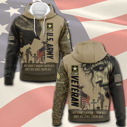 U.S Army – T-shirt – WE DON'T KNOW THEM ALL BUT WE OWE THEM ALL