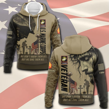 U.S Marine Corps – T-shirt – WE DON'T KNOW THEM ALL BUT WE OWE THEM ALL