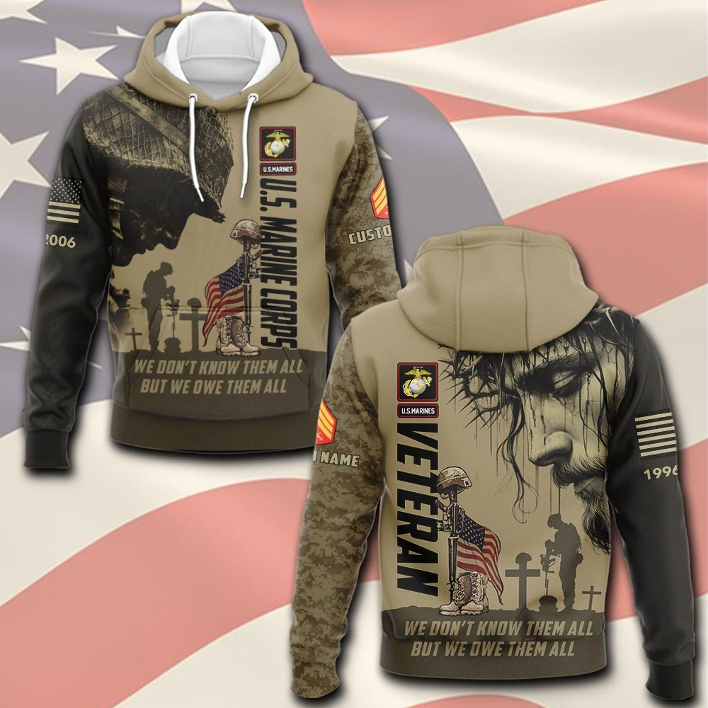 U.S Marine Corps – T-shirt – WE DON'T KNOW THEM ALL BUT WE OWE THEM ALL