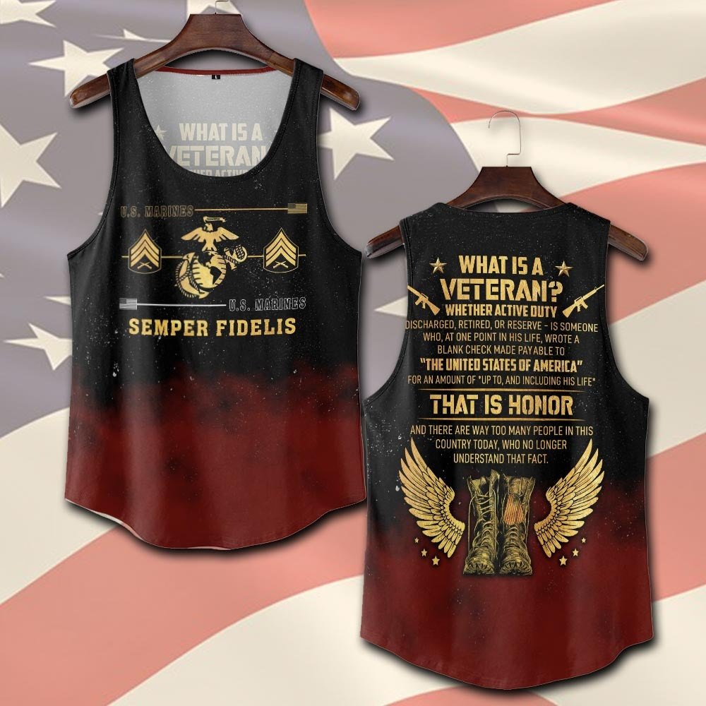 U.S Marine Corps – T-shirt – What is a Veteran?