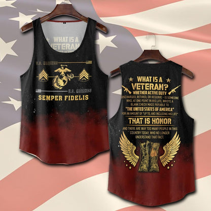 U.S Marine Corps – T-shirt – What is a Veteran?