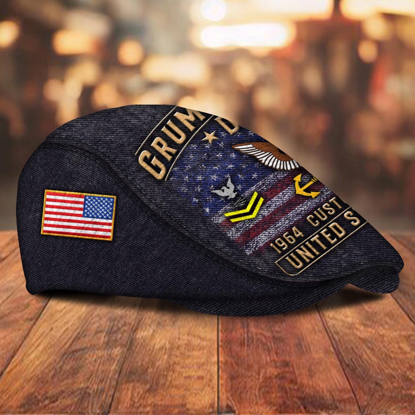 Custom U.S. Navy Jeff Cap –  Grumpy Old Vet