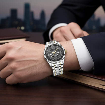 US Coast Guard – Diamond-Cut Bezel Watch – Warrior Steel Crest