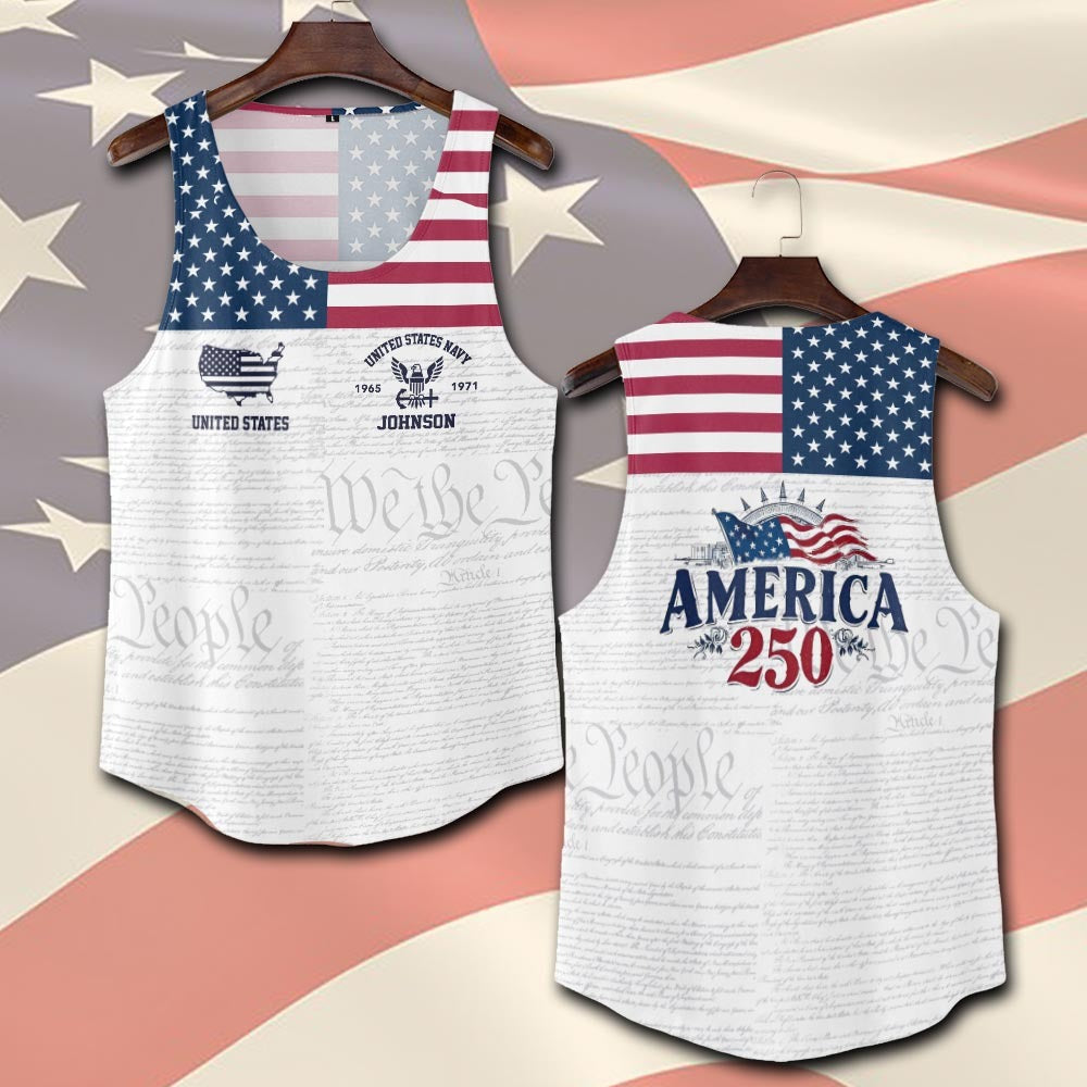 U.S Navy – T-shirt –  America 250 Heritage Flag