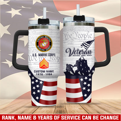 US Navy, By Sea, Air and Land – Stainless Steel Tumbler 40oz