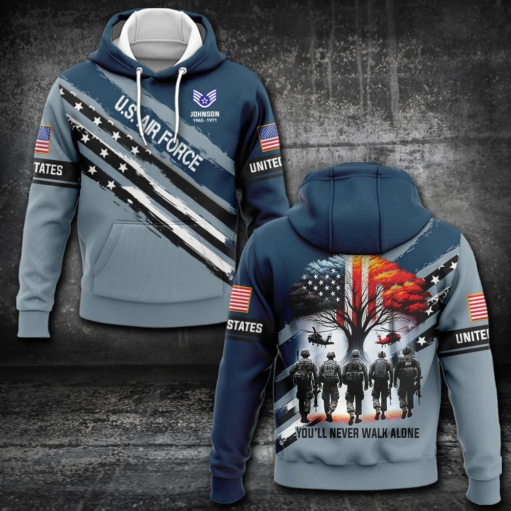U.S Air Force – T-shirt – YOU'LL NEVER WALK ALONE