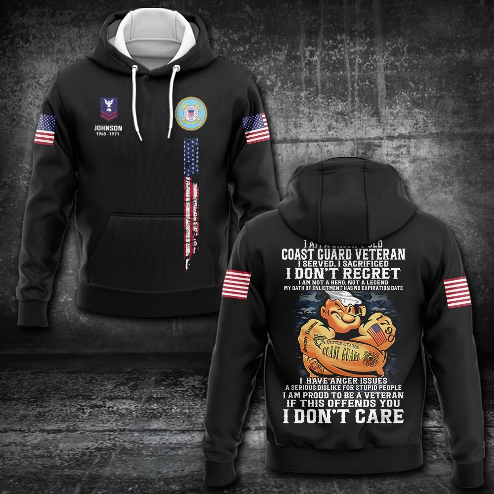 U.S Coast Guard – T-shirt – PROUD TO BE A VETERAN