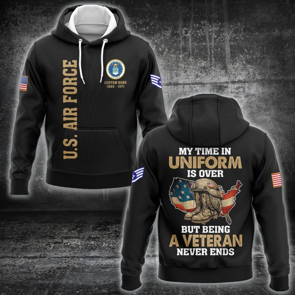 U.S Air Force – T-shirt – Veteran Never Ends