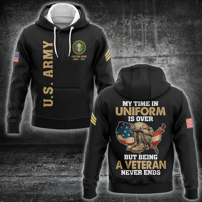 U.S Army – T-shirt –  Veteran Never Ends