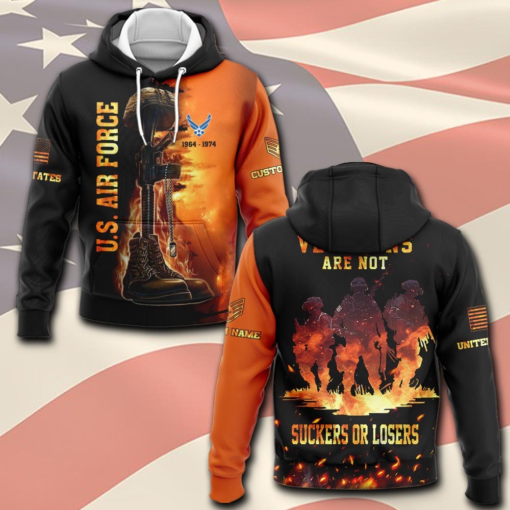 U.S Air Force – T-shirt – VETERANS ARE NOT SUCKERS OR LOSERS