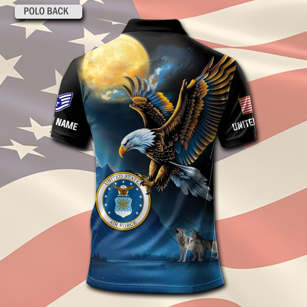 U.S Air Force – T-shirt – Golden Moon Eagle