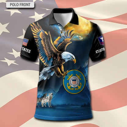 U.S Coast Guard – T-shirt – Golden Moon Eagle