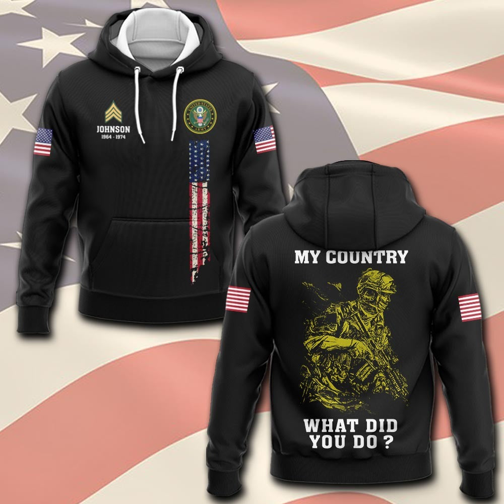U.S Army – T-shirt –  WHAT DID YOU DO ?