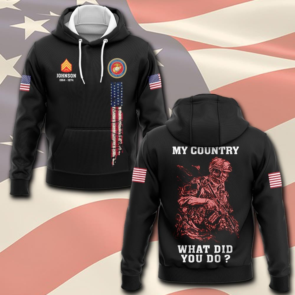 U.S Marine Corps – T-shirt – WHAT DID YOU DO ?