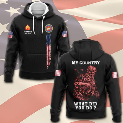U.S Marine Corps – T-shirt – WHAT DID YOU DO ?