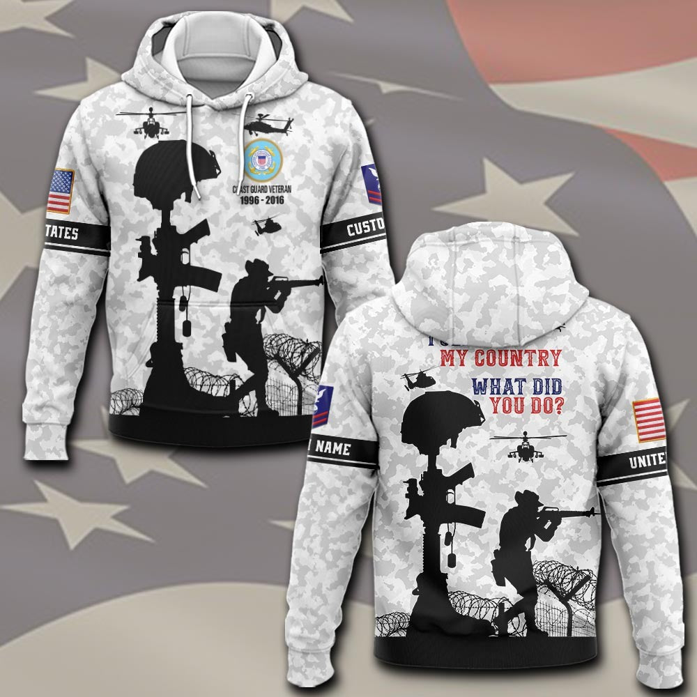 U.S Coast Guard – T-shirt – I SERVED MY COUNTRY.WHAT DID YOU DO?