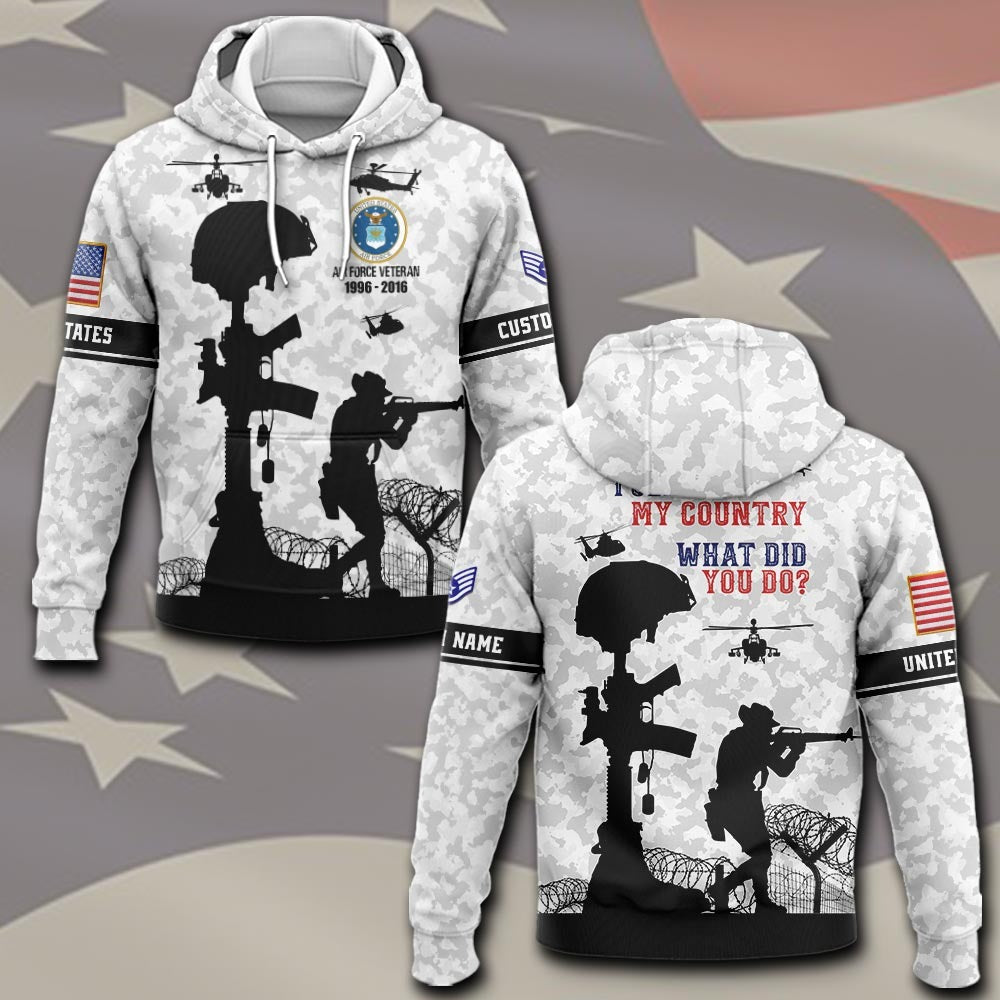 U.S Air Force – T-shirt – I SERVED MY COUNTRY.WHAT DID YOU DO?