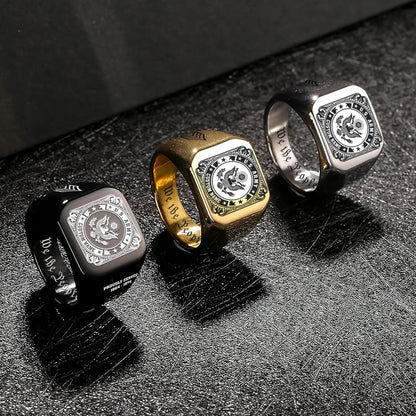 US Army – Engraved Men's Ring – Military Honor Seal