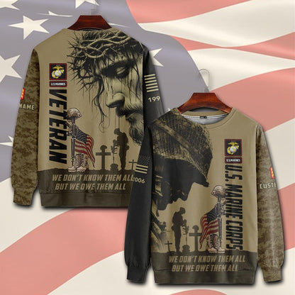 U.S Marine Corps – T-shirt – WE DON'T KNOW THEM ALL BUT WE OWE THEM ALL