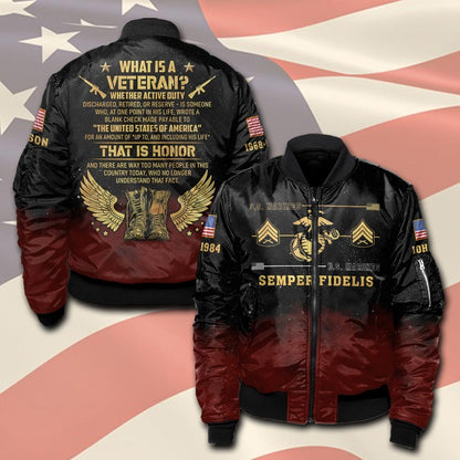 U.S Marine Corps – T-shirt – What is a Veteran?