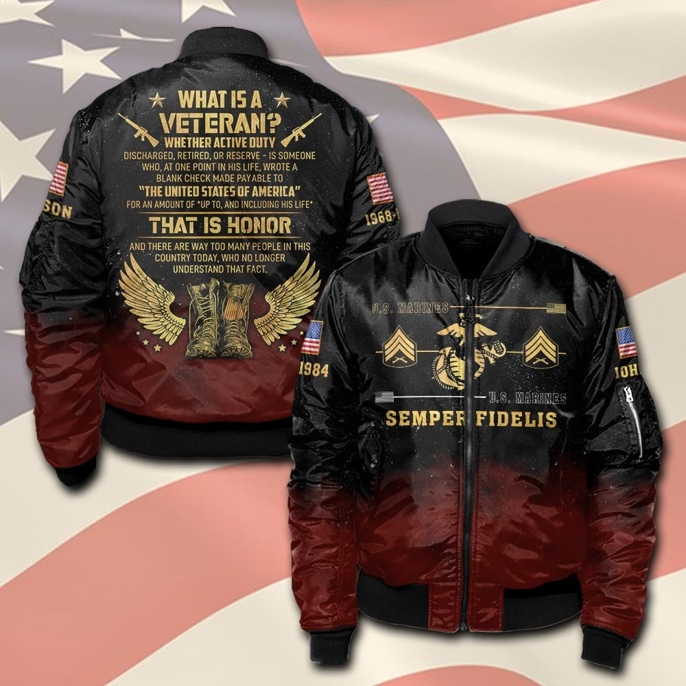 U.S Marine Corps – T-shirt – What is a Veteran?