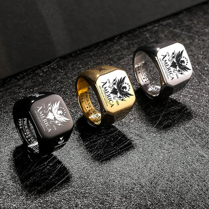 US Navy – Engraved Men's Ring – 250 YEARS OF FREEDOM