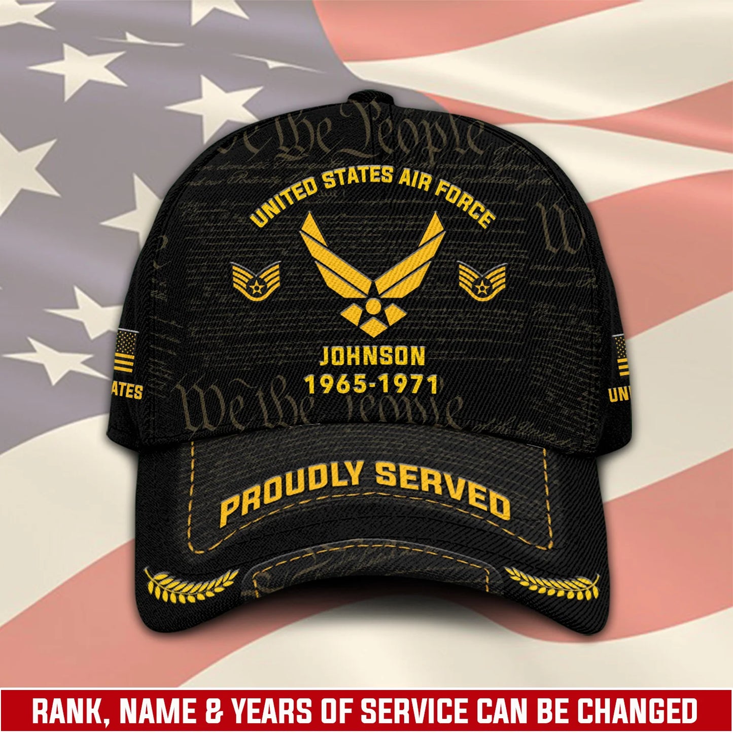 US Navy – Classic Cap –  We The People Black