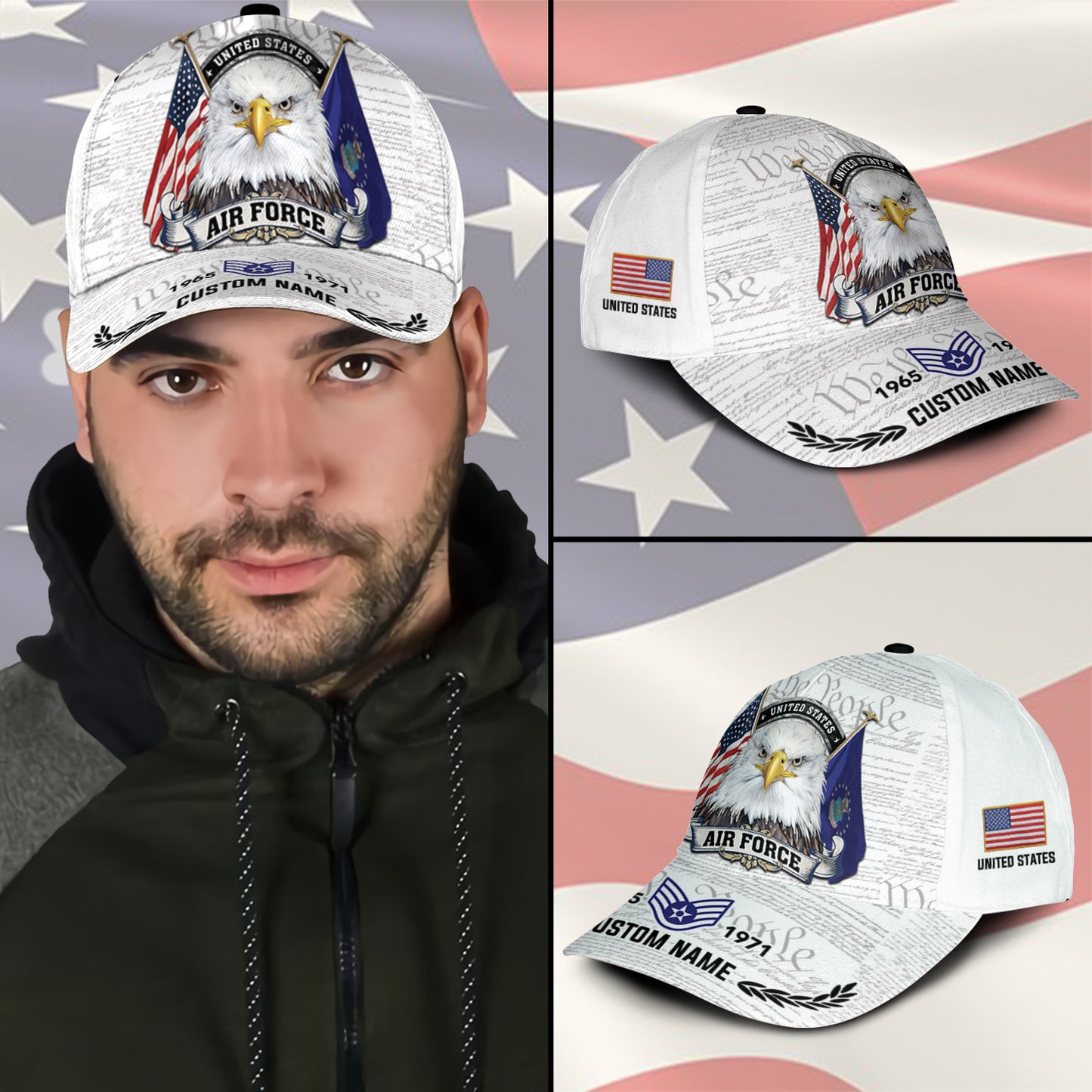 US Air Force – Classic Cap – We The People White