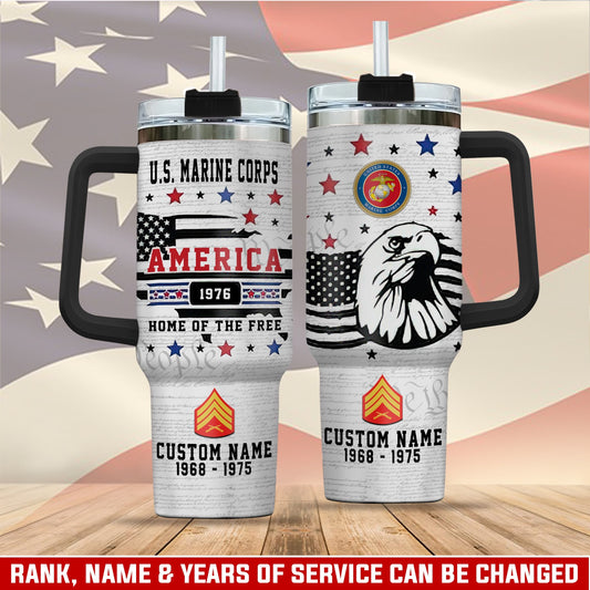 US Marine Corps – Tumbler 40oz - Home Of The Free