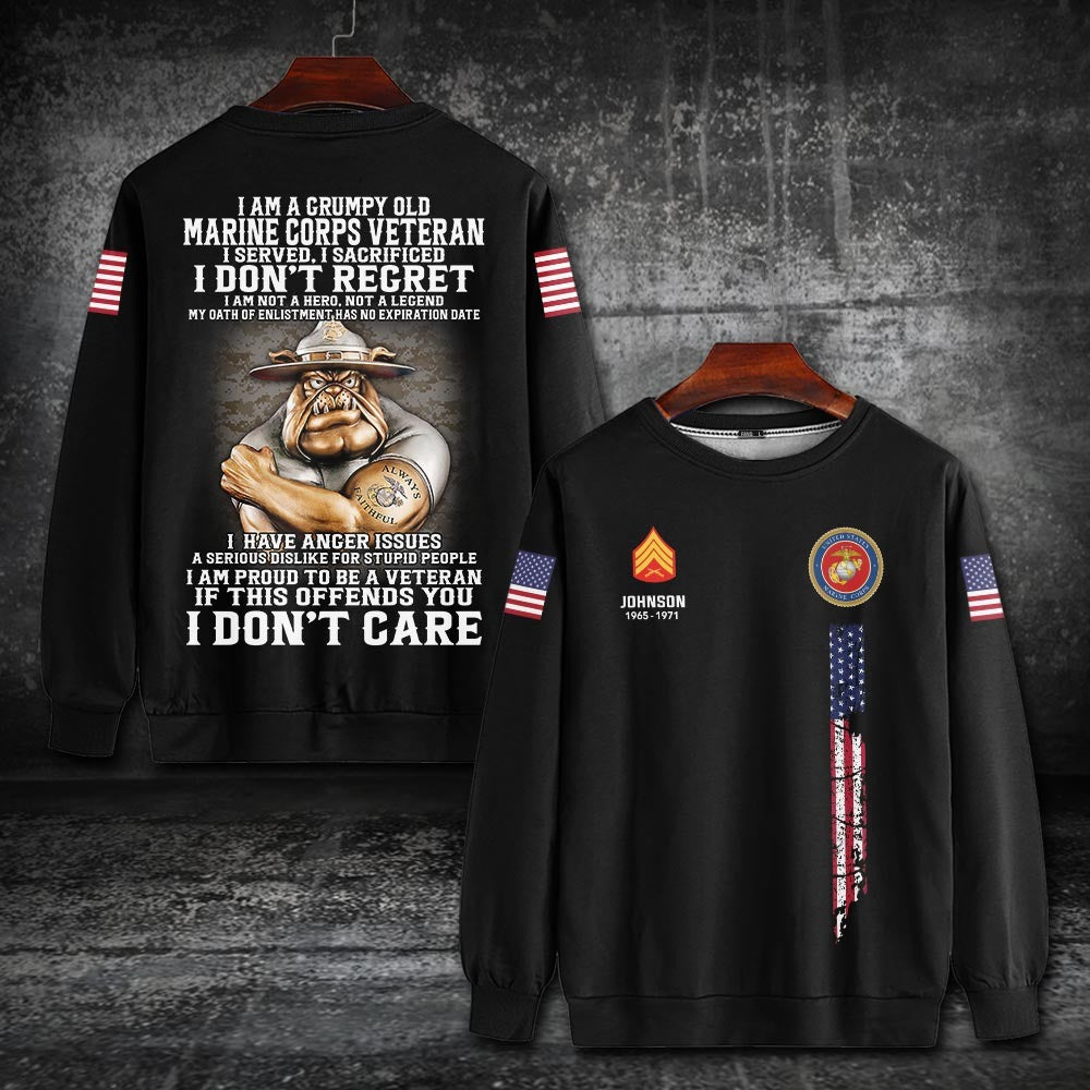 U.S Marine Corps – T-shirt – PROUD TO BE A VETERAN