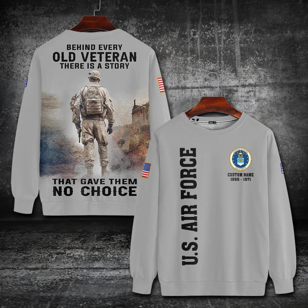 U.S Air Force – T-shirt – BEHIND EVERY OLD VETERAN THERE IS A STORY