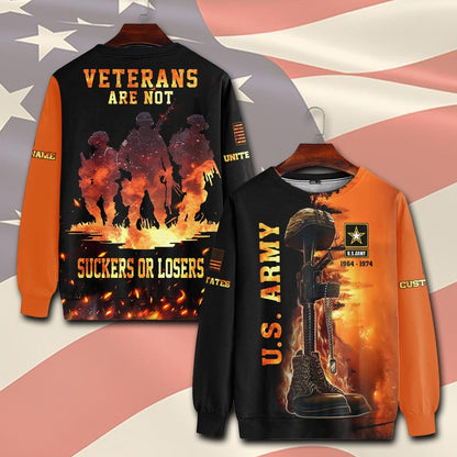 U.S Army – T-shirt – VETERANS ARE NOT SUCKERS OR LOSERS